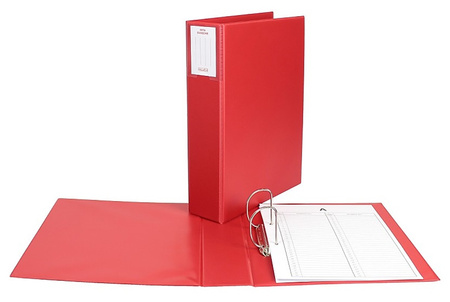 Segregator do akt osobowych Biurfol A4/5.5cm 2R CZERWONY