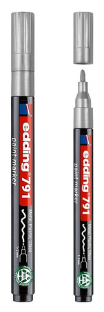 Marker olejowy Edding 791 srebrny