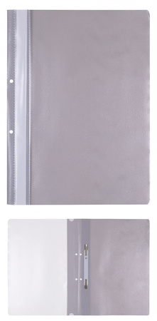 Skoroszyt OFFICE PRODUCTS, PP, A4, 2 otwory, 100/170mikr., wpinany, różowy