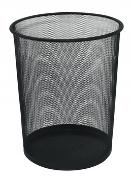 Kosz na śmieci Q-Connect 19L metalowy czarny