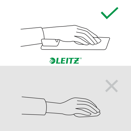 Podkładka pod mysz Leitz Ergo ciemnoszara