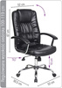 Fotel biurowy Office Products Cyprus czarny