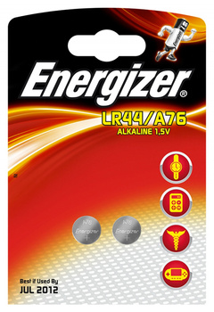 Baterie Energizer Alkaline LR44 A76 1.5V (2)