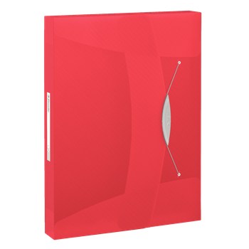 TECZKA Z GUMKĄ ESSELTE VIVIDA A4/40mm CZERWONA