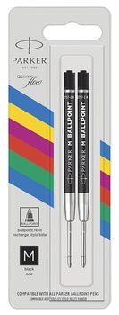Wkłady do długopisu Parker QuinkFlow M czarne (2)