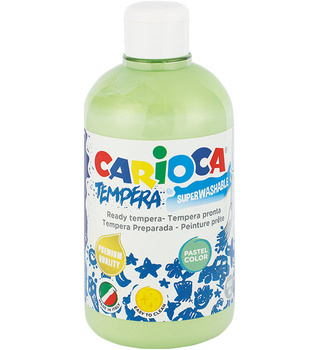 Farba tempera Carioca 500ml pastel zielona