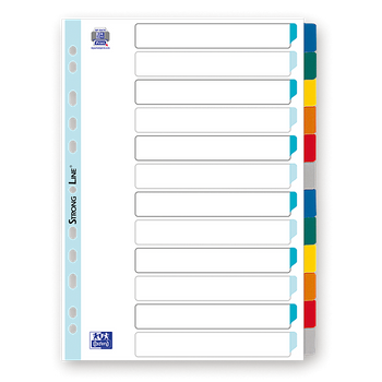 Przekładki mylar Oxford A4 12 kart