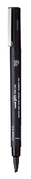 Cienkopis kreślarski Uni Pin-200 3.0mm ścięty czarny