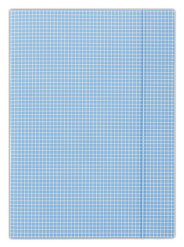 Teczka kartonowa z gumką Donau A4/400g w kratę jasnoniebieska