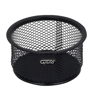 METALOWY POJEMNIK NA SPINACZE CZARNY