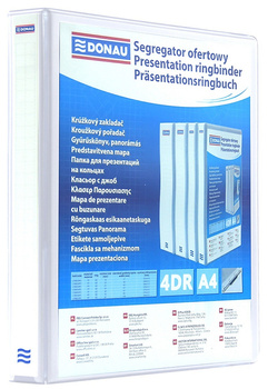 Segregator ofertowy Donau A4/50mm 4R biały