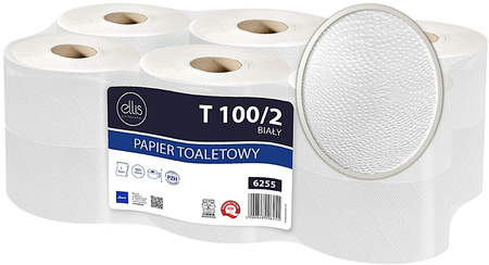 Papier toaletowy Ellis 90m 2w celuloza biały (12)