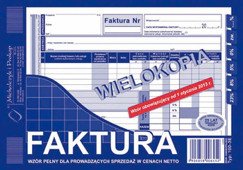 FAKTURA VAT A5 (WIELOKOPIA)