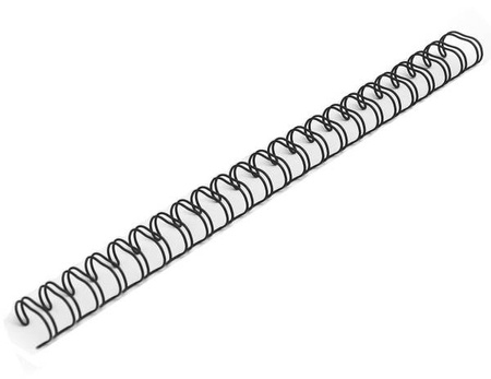 GRZBIETY DRUTOWE 3:1 9,5mm CZARNE (100)