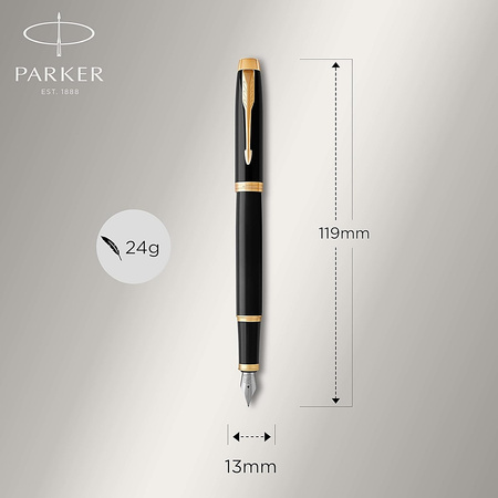 Pióro wieczne i długopis Parker IM Core Black GT