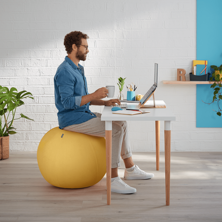 Piłka do siedzenia Leitz Ergo Cosy ciepły żółty
