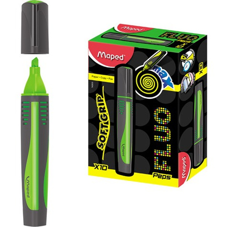 ZAKREŚLACZ MAPED FLUO PEPS MAX ZIELONY