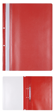 Skoroszyt OFFICE PRODUCTS, PP, A4, 2 otwory, 100/170mikr., wpinany, pomarańczowy