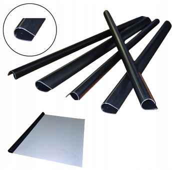 Grzbiety wsuwane Donau A4/10mm czarne (10)