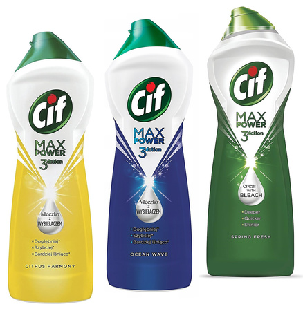 Mleczko do czyszczenia Cif Max Power 1001g Citrus