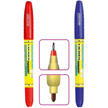 Marker do płyt CM-051 dwustronny niebieski