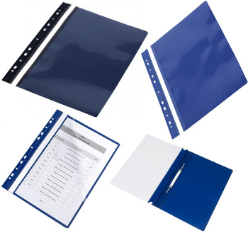 Skoroszyt wpinany MyOffice A4 PCV granatowy (20)