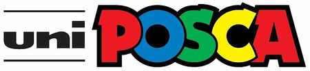 Markery z farbą plakatową Uni POSCA PC-8K 4 kolory