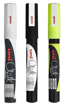Marker kredowy Uni Chalk PWE-3MS czarny
