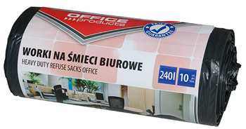 Worki na śmieci Office Products 240L LDPE czarne (10)