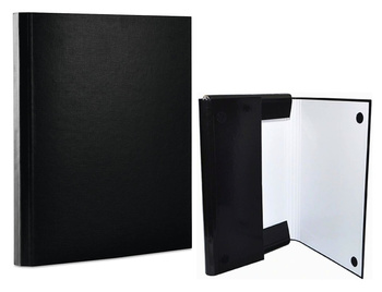 Teczka kartonowa z rzepem Office Products A4/4cm czarna