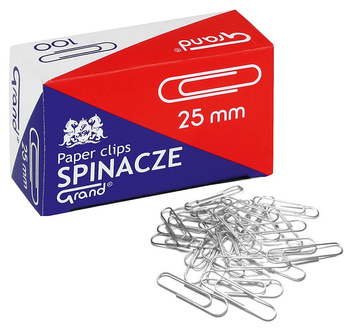 Spinacze biurowe Grand 25mm okrągłe (100)