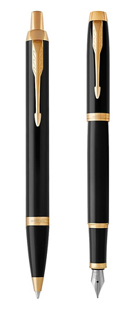 Pióro wieczne i długopis Parker IM Core Black GT