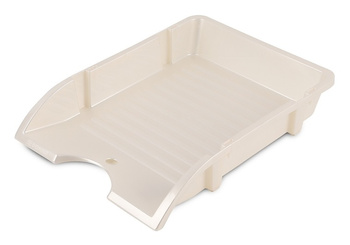 Szufladka na biurko DONAU, niełamliwa, PP, A4, perłowy