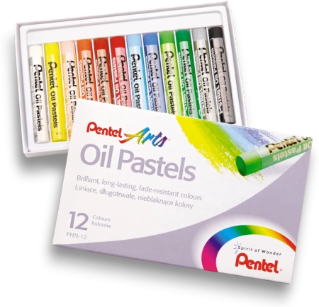 PASTELE OLEJNE PENTEL 12 KOLORÓW