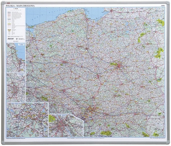 TABLICA MAPA DROGOWA POLSKI 102*120cm