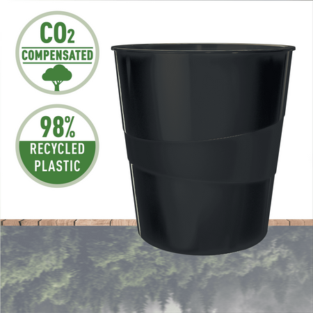 Kosz na śmieci Leitz Recycle 15L czarny