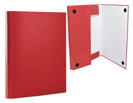 Teczka kartonowa z rzepem Office Products A4/4cm niebieska