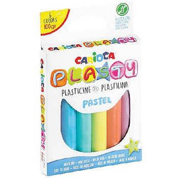 Plastelina Carioca Plasty 100g 6 kolorów