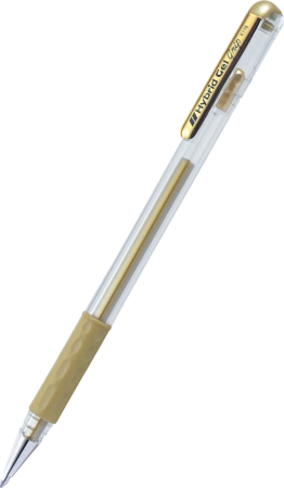 Długopis żelowy Pentel Hybrid Gel Grip K118 złoty