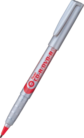 MARKER DO CD/DVD PENTEL CZERWONY