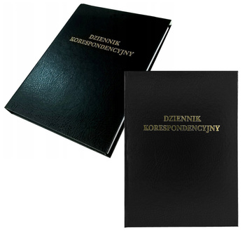 Dziennik korespondencyjny A4 300 kartek czarny