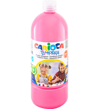 Farba tempera Carioca 1000ml różowa