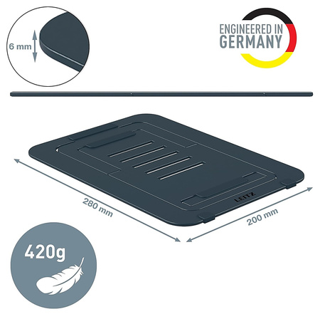 Podstawa pod laptop Leitz Ergo szara