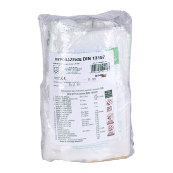 Wyposażenie apteczki Donau Safety DIN 13157 (+ ustnik)