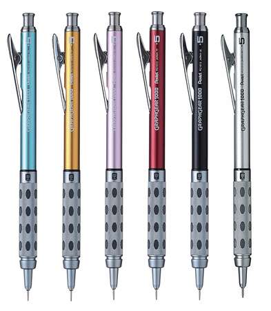 Ołówek automatyczny Pentel GraphGear 1000 0.5mm błękitny