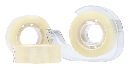 Taśma biurowa DONAU, 18mm, 33m, 3szt., z gilotyną