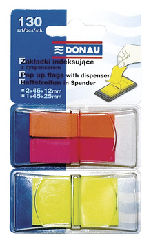 Zakładki Donau 12x40mm/25x45mm 3 kolory (2x40+1x50)