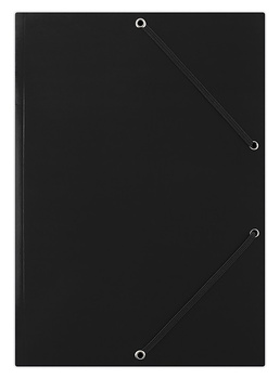 Teczka kartonowa z gumką Donau A4/400g czarna