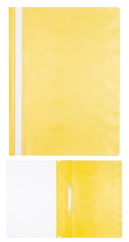 Skoroszyt OFFICE PRODUCTS, 120/180 mic, PP, żółty