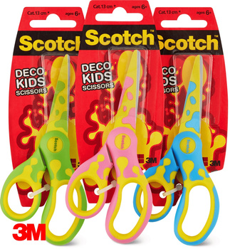 Nożyczki Scotch Deco 13cm mix kolorów
